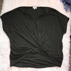 Olive green Umgee tie knot shirt